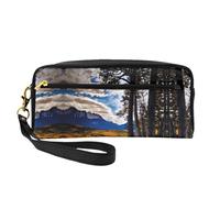 FRESQA Mini trousse portatile con stampa di tartaruga marina e stella marina, versatile e compatta, perfetta per i tuoi oggetti essenziali, Catena montuosa rocciosa, Taglia unica