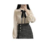 FRESQA Top Carini da Donna Stile Preppy Vintage Giapponesi Design Coreano Bottoni Eleganti Camicie da Lavoro Formali Camicette