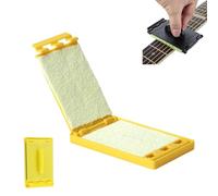 Fret Floss, Fret Floss Guitar String Cleaner, Portable Guitar Fingerboard Cleaning Tool, for Violin/Bass/Ukulele/Electric Guitars and Other Musical Instrument (1PC,Yellow)