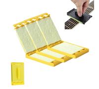 Fret Floss, Fret Floss Guitar String Cleaner, Portable Guitar Fingerboard Cleaning Tool, for Violin/Bass/Ukulele/Electric Guitars and Other Musical Instrument (3PC,Yellow)
