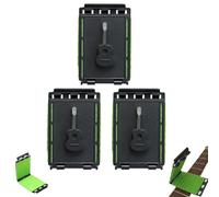 Fret Floss Guitar String Cleaner - 360° Wrap Cleaning Tool for Acoustic & Electric Guitar, Bass & Ukulele, Reusable Ultra-Slim Fretboard Cleaner, 1-6 Pack (3 pezzi)