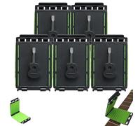 Fret Floss Guitar String Cleaner - 360° Wrap Cleaning Tool for Acoustic & Electric Guitar, Bass & Ukulele, Reusable Ultra-Slim Fretboard Cleaner, 1-6 Pack (5pcs)