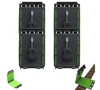 Fret Floss Guitar String Cleaner - 360° Wrap Cleaning Tool for Acoustic & Electric Guitar, Bass & Ukulele, Reusable Ultra-Slim Fretboard Cleaner, 1-6 Pack (4pcs)