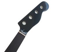 Fretless in acero 20 tasti for basso a 4 corde, manico in palissandro, nero lucido