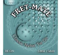 Fretmate 139903 Classic nylon Tie su corde, argento chiaro, set da 6 pezzi