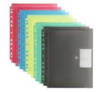 FRETONBA Busta Porta Documenti 10 Pezzi, Cartelline Portadocumenti 5 Colori