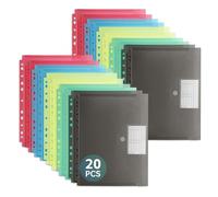 FRETONBA Busta Porta Documenti 20 Pezzi, Cartelline Portadocumenti 5 Colori