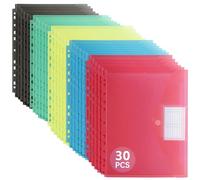 FRETONBA Busta Porta Documenti 30 Pezzi, Cartelline Portadocumenti 5 Colori
