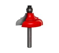Freud 1-1/2" (diametro) Classical Bold Cove & Bead Bit con gambo 1/4" (38-524) Perma-Shield Rivestimento Rosso