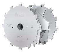 Freud Dado Set per scanalature per incastri su Toupie lame e distanziali diametro D=207,1 mm foro d=30 mm, spessore di taglio 6-22 mm denti Z34 - GL20701M - F03FS09237