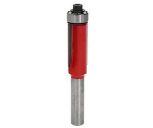 Freud Fresa per rifilare a 2 taglienti diritti in metallo duro HW con cuscinetto lato punta. Codolo gambo A=8 mm, diametro di taglio D=12,7 mm, altezza di taglio h=25,7mm, 42-10408P - F03FR01939