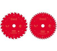 Freud pacco con 2 Lame per sega circolare per legno, Diametro D=165 mm Foro d=20 mm, 24 e 40 denti ATB in Metallo Duro HW TiCo, spessore di taglio 1.7 mm, F03FS09892 - FR07S001H