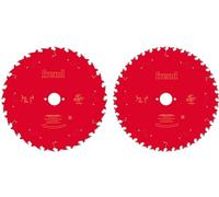 Freud - Set di 2 Lame per sega circolare da banco portatile per legno, Diametro D=250 mm, Foro d=30 mm, 24 e 40 denti ATB in Metallo Duro HW TiCo, spessore di taglio 2.8 mm - FR23S001T - F03FS09894