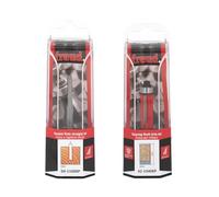 Freud Set di due frese con taglienti in metallo duro integrale HW per rifilare e per scanalature codolo A=6mm, altezza di taglio h=25.4mm.