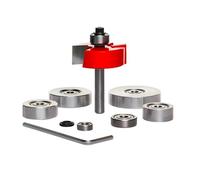 Freud Set di punte per conigli con cuscinetti, ideale per falegnameria, mobili e armadietti, carpenteria - gambo da 1/4", 16.000 giri/min max - 32-504