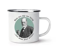 Freud When You Say Unica Cosa Ma Mean Tua Madre Smalto Tazza Divertente Sigmund