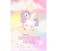 Freundebuch Kindergarten: Zum Ausfüllen für Freunde und Erzieher*innen mit Platz für Fotos und Erinnerungen / Einhorn / Mädchen / zum aktiven ... ersten Freunde / Freundebuch Kita, Kripp
