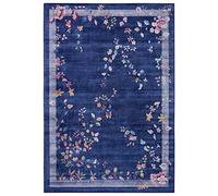 Freundin Home Collection Kamaca - Tappeto di design orientale Gloriosa (80 x 150 cm, design classico floreale, stile vintage, 100% poliestere, ideale per soggiorno, camera da letto o studio) blu