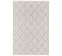 Freundin Home Collection - Tappeto in Tessuto Piatto, Effetto macramé, 77 x 150 cm, Colore: Panna, Polipropilene, 76x200 Cm, Crema