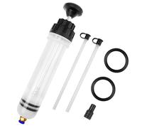 Frevoitna 200CC Siringa Grande, Pompa Aspira Olio Motore Auto, Pompetta Aspira Liquidi, Estrattore con 2 Tubi e Un Paio di Anelli di Gomma di Ricambio per Liquido dei Freni, Oli Trasmissione