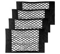 Frevoitna 4 Pezzi Rete Portaoggetti Auto, Rete Bagagliaio Auto 40 X 25cm, Storage Net Autoadesiva Tasche, Tasca Telo Protettivo Mesh Net per Caravan, Camper, Barche