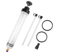 Frevoitna 500CC Siringa Grande, Pompa Aspira Olio Motore Auto, Pompetta Aspira Liquidi, Estrattore con 2 Tubi e Un Paio di Anelli di Gomma di Ricambio per Liquido dei Freni, Oli Trasmissione