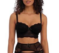 Freya Fancies Bra Plunge Longline Lace Lingerie Black White Natural Beige