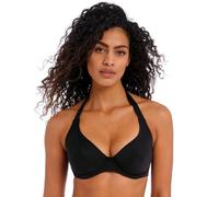 Freya Jewel Cove Halter Underwire Bikini Top Parte Superiore, Nero Tinta Unita, 3D (Taglia Produttore: 34D) Donna