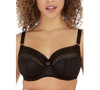 Freya Viva Reggiseno con Supporto Laterale Ferretto Altamente Coprente, Opaque, Pizzo Noir, 4E Donna