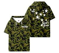 Freya Skye Gold's Gone - Maglietta unisex a maniche corte da uomo e da donna, per attività all'aperto, Mimetico, 3XL