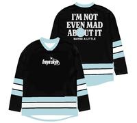 Freya Skye Not Even Mad About It Merch Jersey V-collo Felpe Cosplay Unisex Moda Inverno Manica Lunga Sport Top, Nero , S