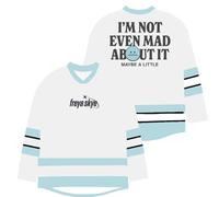 Freya Skye Not Even Mad About It Merch Jersey V-collo Felpe Cosplay Unisex Moda Inverno Manica Lunga Sport Top, bianco, XXL