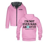 Freya Skye Not Even Mad About It Outerwear Cappotto Manica Lunga Zip Up Felpa Uomo Donna Giacca con Cappuccio Parka, rosa, S