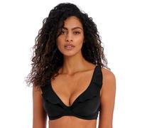 Freya Swim - Maglia a tinta unita con scollo a V, Nero , 80H