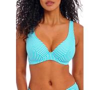 Freya Top bikini da donna Jewel Cove con volant e ferretto, Striscia turchese, 1DD