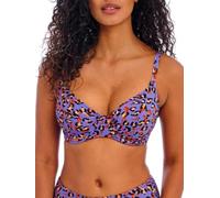 Freya Top bikini da donna Santiago Nights con ferretto, Leopardati, 2 E (Taglia Produttore: 32E)