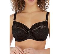 Freya Viva Reggiseno con Supporto Laterale Ferretto Altamente Coprente, Opaque, Pizzo Noir, 4E Donna