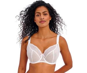 Freya Women's Fancies Underwire Balcony K Cup Bra, Bianco, 36 GG