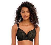 Freya Starlight Unlined Balcony Lace Underwire Bra Reggiseno a Mezza Coppa, Nero, 4E Donna