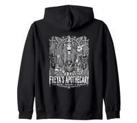 Freya's Apothecary Herbs Charms E Seidr Pagan Felpa con Cappuccio