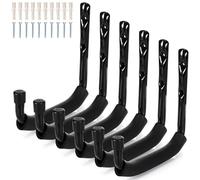 Freyeeti Porta Bici da Muro, Gancio Bici Muro, Confezione da 6 Pezzi Resistenti per Montaggio a Parete, Organizer per Sedie Piegate, Biciclette, Utensili Elettrici (20 * 20.5 cm)