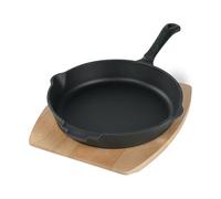 Freyersbacher Padella in Ghisa Smaltata 28 cm con Beccucci, Padella Antiaderente con Rivestimento Smaltato, Padella a Induzione per Uso Interno ed Esterno Fornelli Forno Griglia BBQ