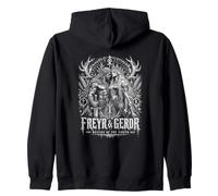Freyr E Geror Desiderio della Mitologia Norrena del Nord Felpa con Cappuccio