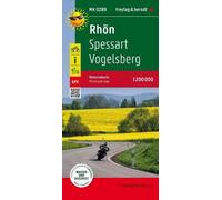 Rhoen - Spessart - Vogelsberg, motorcycle map 1:200,000, freytag & berndt (Map)