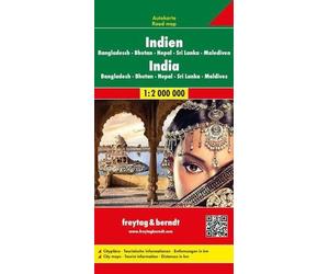 Freytag-Berndt India - Bangladesh - Bhutan - Nepal - Sri Lanka - Maldives (Map)