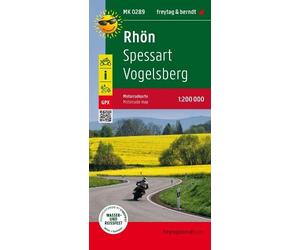 Freytag-Berndt Rhoen - Spessart - Vogelsberg, motorcycle map 1:200,000, fr (Map)