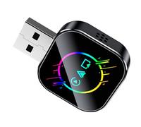 Frfik Adattatore wireless per auto, 4 cm, convertitore schermo per veicoli, in metallo e vetro, connettività senza soluzione di continuità per mappe GPS, riproduzione video e spostamenti quotidiani in