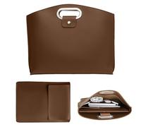 Frfik Borsa per Laptop in Pelle PU - Valigetta Elegante e Casual | Borsa a Mano Impermeabile a Due Pezzi per Donna | Borsas a Tracolla alla per Lavoro, Viaggio e Uso Quotidiano, Leggera e Resistente