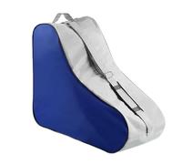 Frfik Borsa per pattinaggio su ghiaccio in tessuto Oxford, 42,5 cm, borsa per pattini da ghiaccio con cerniera, borsa per pattini a rotelle, tracolla regolabile, scomparto principale, per bambini