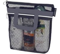 Frfik Caďdy da Doccia in Rete - 10,2 Pollici Borsa in Poliestere | Borsa Cestino da Doccia Riutilizzabile con Cerniera, Grande Capacità, Caďdy Portatile per Spiaggia, Piscina, Palestra, Campeggio